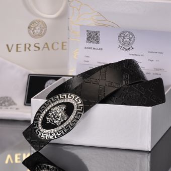 Hot 2023 sang trọng Versace cho nam doanh nhân có thương hiệu của Thắt lưng Thắt lưng da phong cách thời trang da bê khóa đai