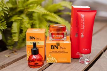 Bộ 3 món BN WHITE: Kem Face + Serum + Sữa Rửa Mặt đẩy lùi nám, tàn nhang, dưỡng trắng chống lão hoá da