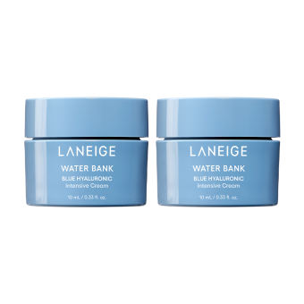 Bộ 2 Kem Dưỡng Ẩm Chuyên Sâu Laneige Water Bank Blue Hyaluronic Intensive Cream 10mlx2 (Da khô)