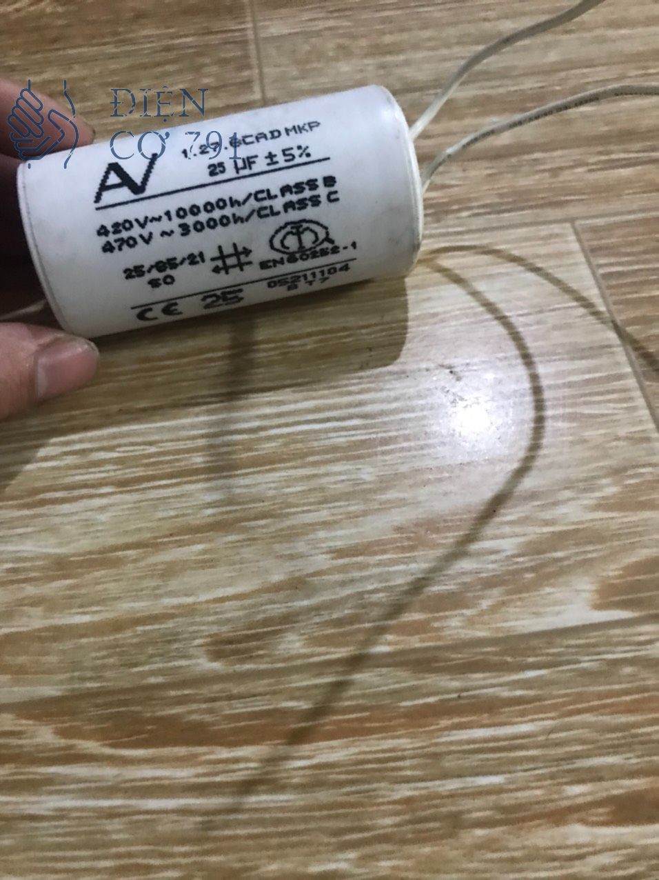 Tụ 25uf hàng tốt dùng thay thế motor máy bơm máy rửa xe ...