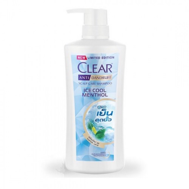 [HCM]Dầu Gội Gàu Clear Bạc Hà Thái Lan Chai 480ml Mẫu Mới