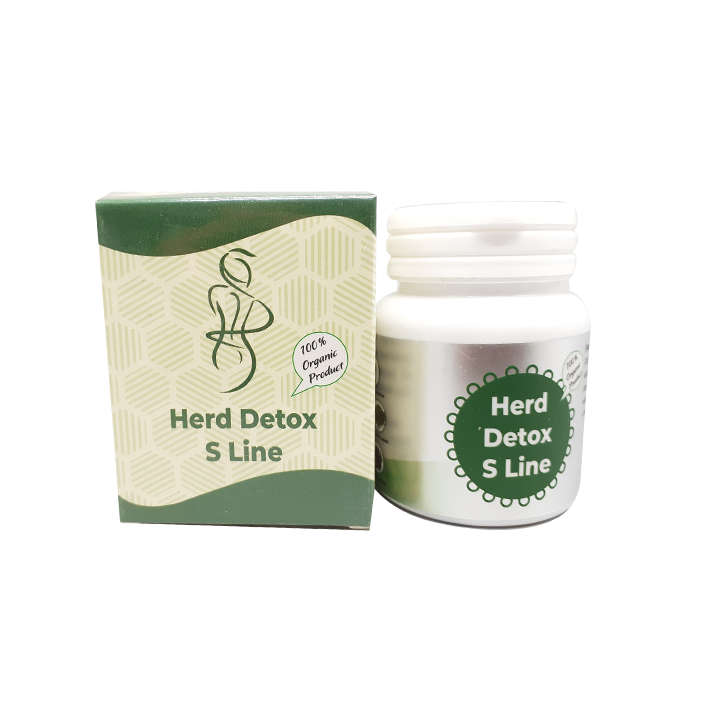 Detox thải mỡ herb sline v.i.c hộp 55 viên