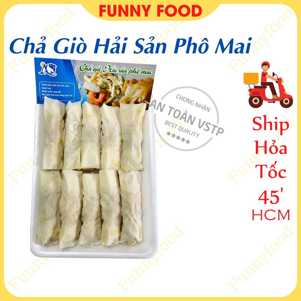 Chả giò hải sản phô mai – chả giò chiên ngon – – funnyfood