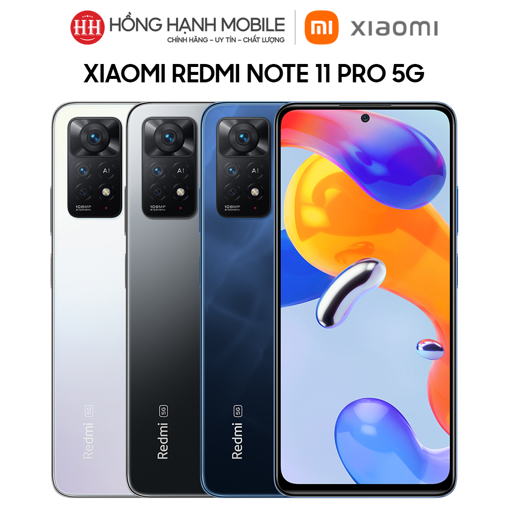 Điện thoại xiaomi redmi note 11 pro 5g 8gb/128gb - hàng chính hãng