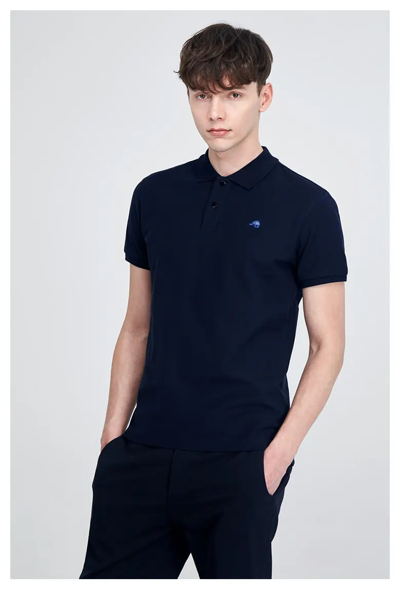 polo shirt and cap