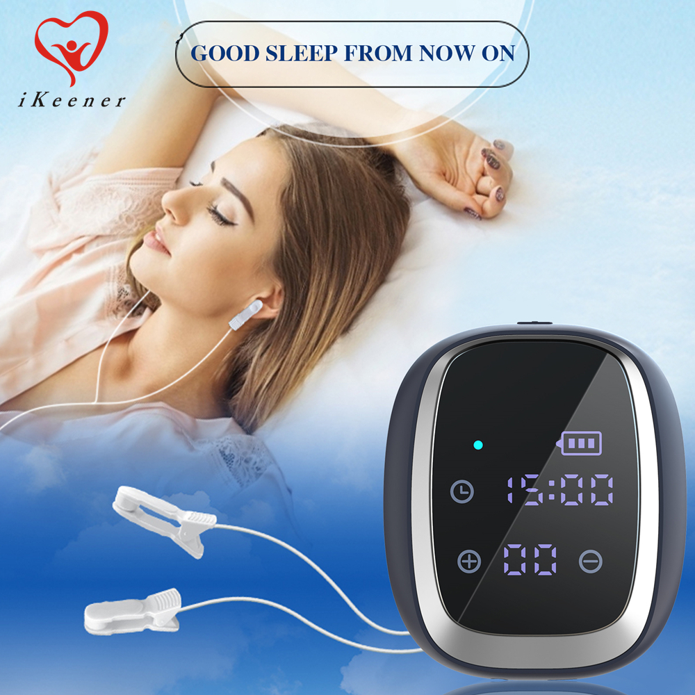 iKeener CES2.0 Therapy Sleep Aid Device Device Insomnia Anxiety Depression Relief Pulse Therapy Alpha-Stim Electronic Apparatus Migraine Insomnia CES Therapy Device No Side Effect Sleeping Aid Nurse Anti Depression Anti Headache Treatment Instrument ราคา 3,899 บาท*ส่งฟรี