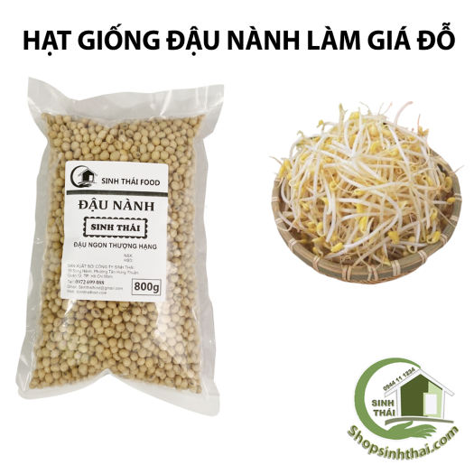 Đậu Nành ( Đỗ Tương ) Làm Rau Mầm, Bịch 800g