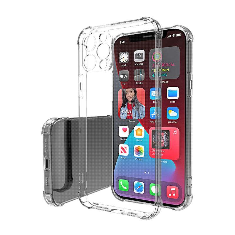 Soft Jelly Case for iPhone12 Mini iPhone 11 Pro Max Clear Transparent Cover iPhone 12 Pro Max Shockproof Shell Skin
