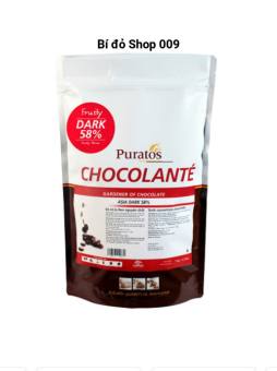 1Kg socola sô cô la chocolate nguyên chất Đen 58% Puratos - Bí đỏ shop Bao bì Nguyên liệu dụng cụ làm bánh