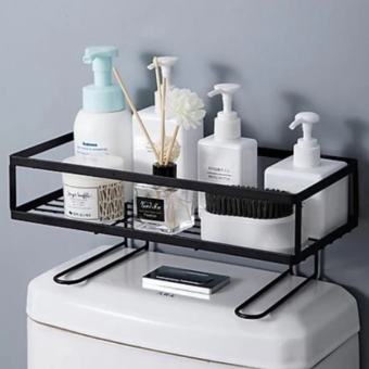 Kệ sắt để đồ trên nắp bồn cầu có chân gác bồn vệ sinh thông minh
