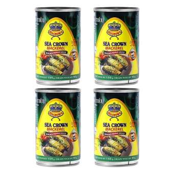 DATE 2023 - COMBO 4 HỘP CÁ NỤC KHO TIÊU SEACROWN