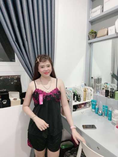 ĐỒ NGỦ THUN LẠNH 2 DÂY PHỐI REN DỄ THƯƠNG-MẪU MỚI HOT