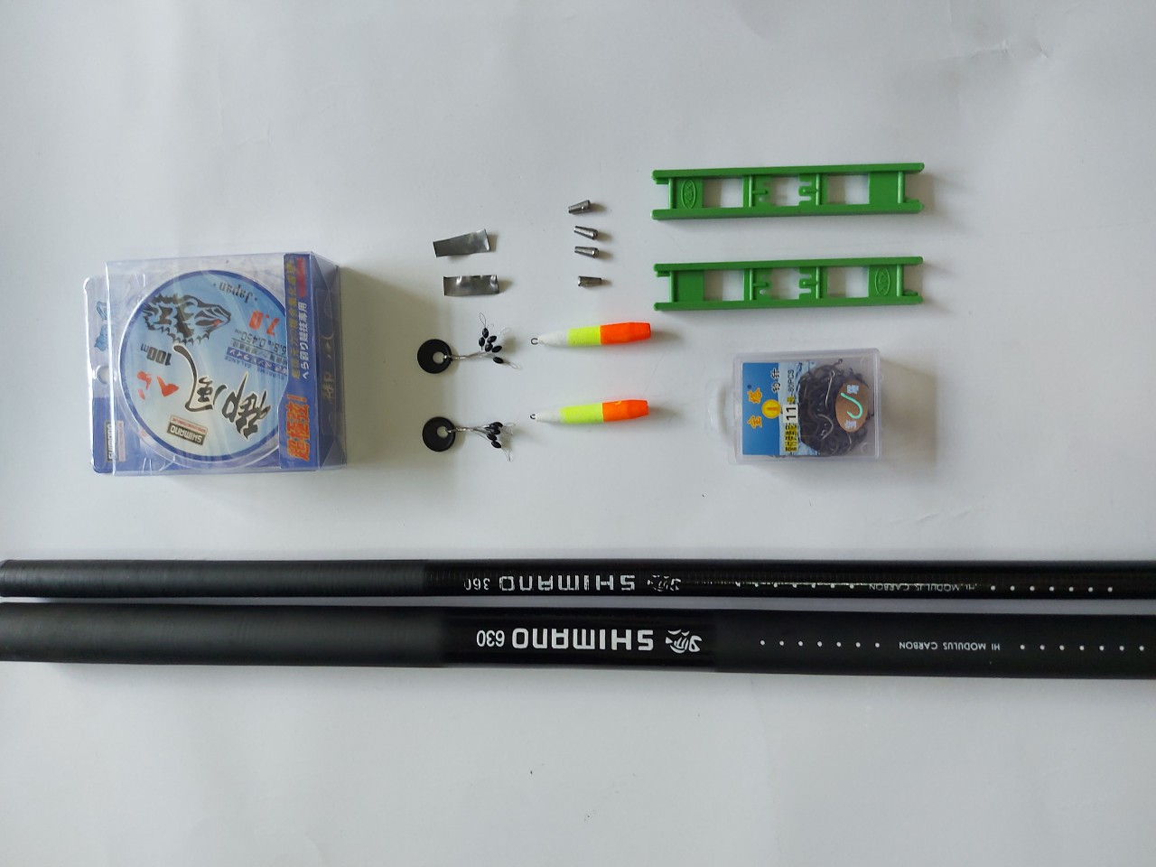 2 Combo cần câu tay shimano giá rẻ 5m4 đến 6m3 tặng phụ kiện như hình