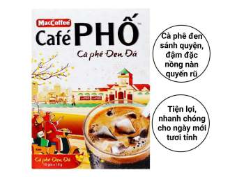 Cà phê đen đá MacCoffee Café Phố 160g ( Date tháng 11-2024)