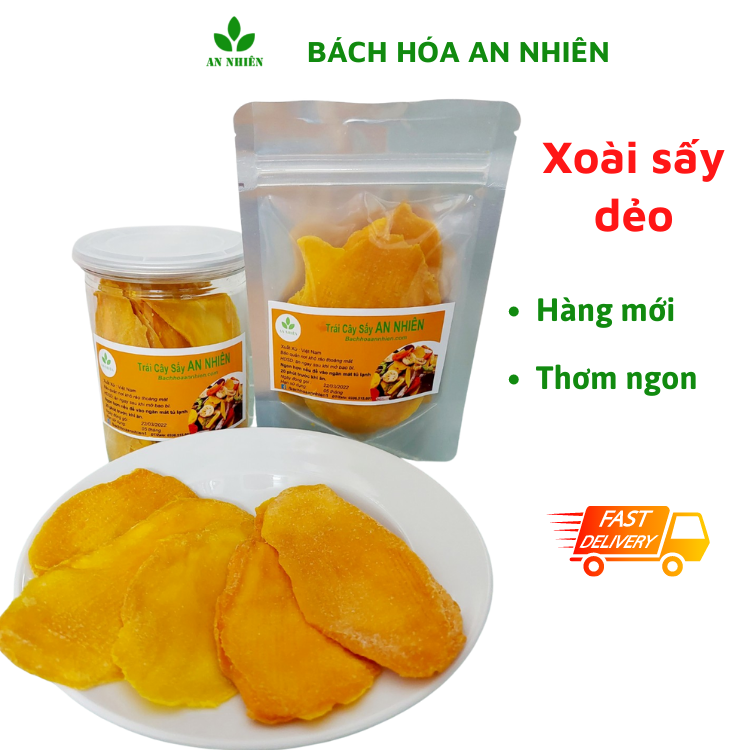 Xoài sấy dẻo - trái cây sấy dẻo An Nhiên