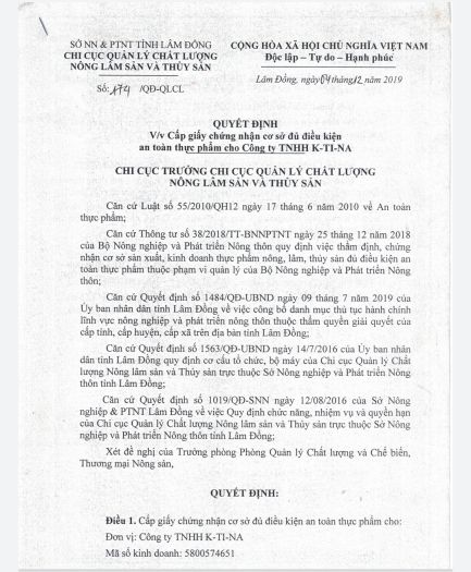 Nước Ép Tắc (Quất) Nguyên Chất Cam Tiên Đà Lạt 500ML