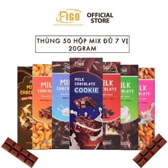 THÙNG 50 HỘP SOCOLA FIGO 20G MIX ĐỦ VỊ