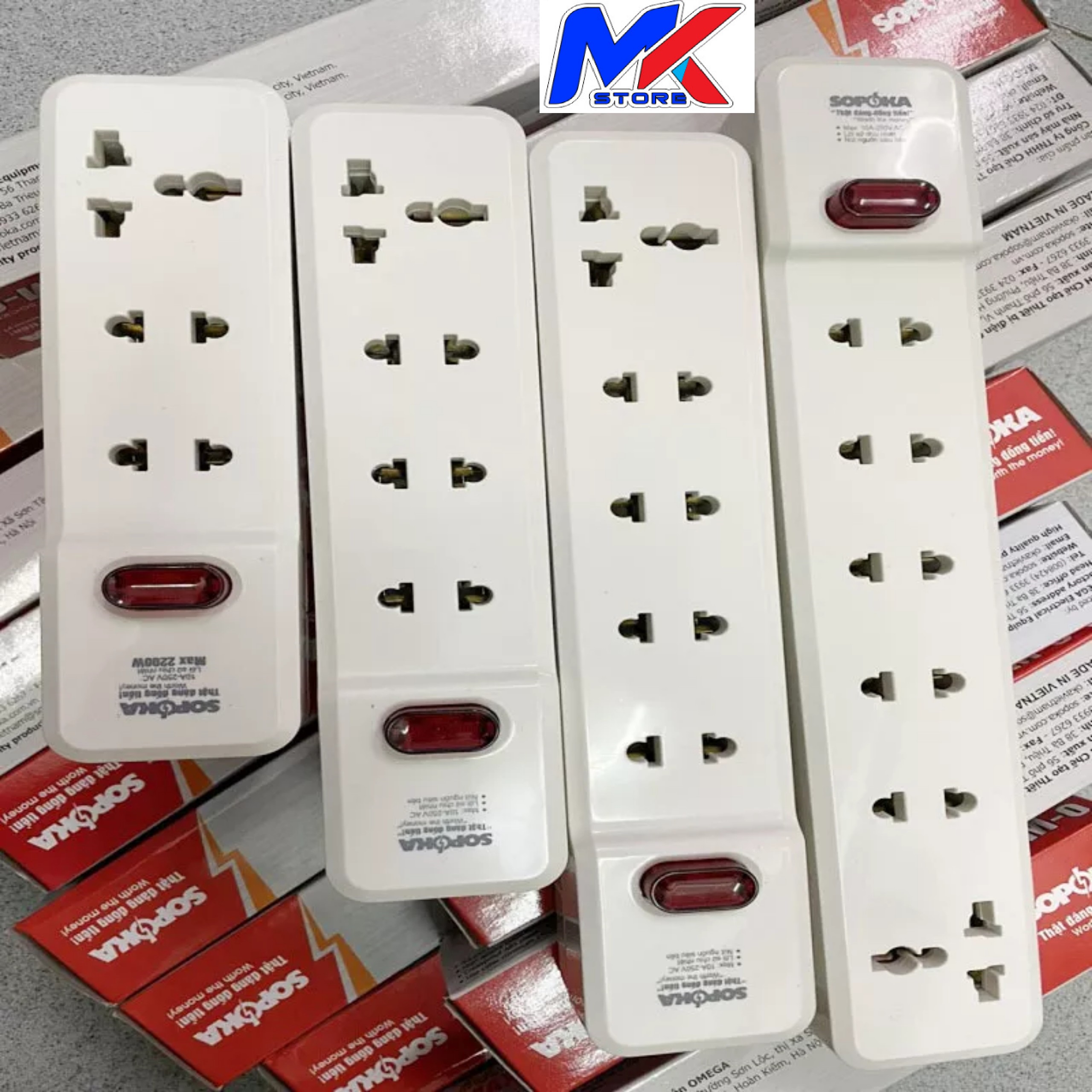 Ổ cắm không dây siêu chịu tải 2200W Sopoka