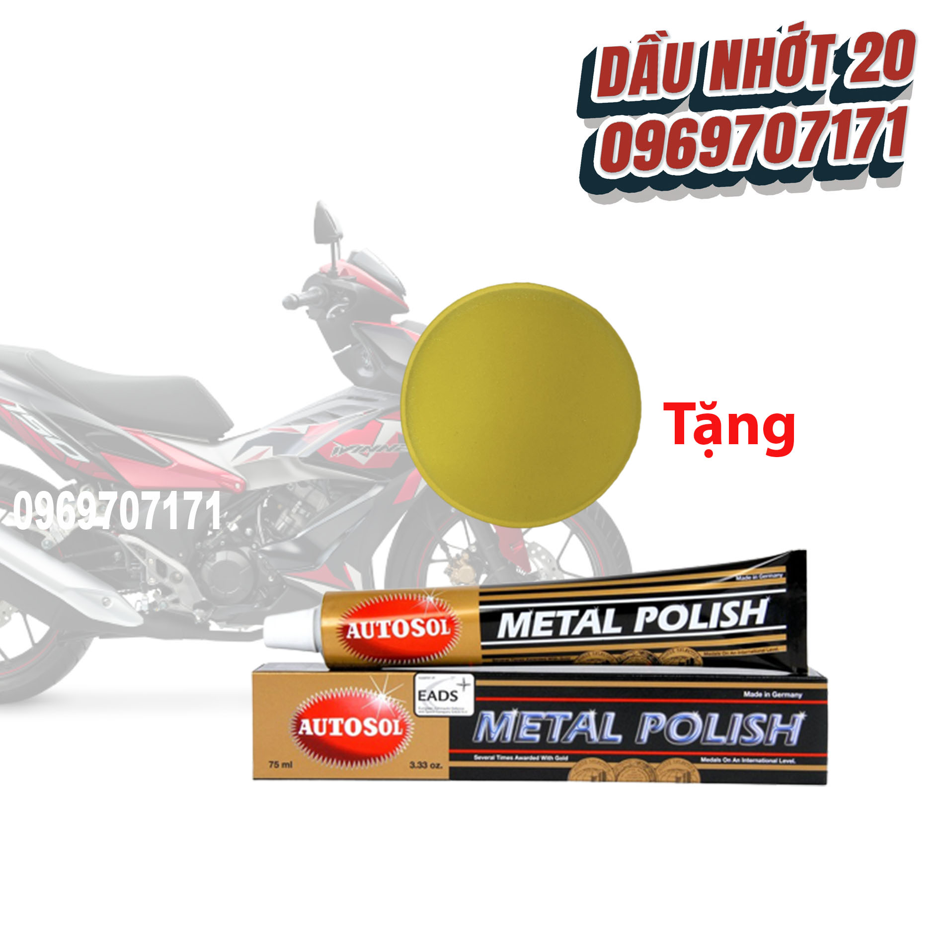Kem đánh bóng kim loại Autosol Metal Polish (50gram)