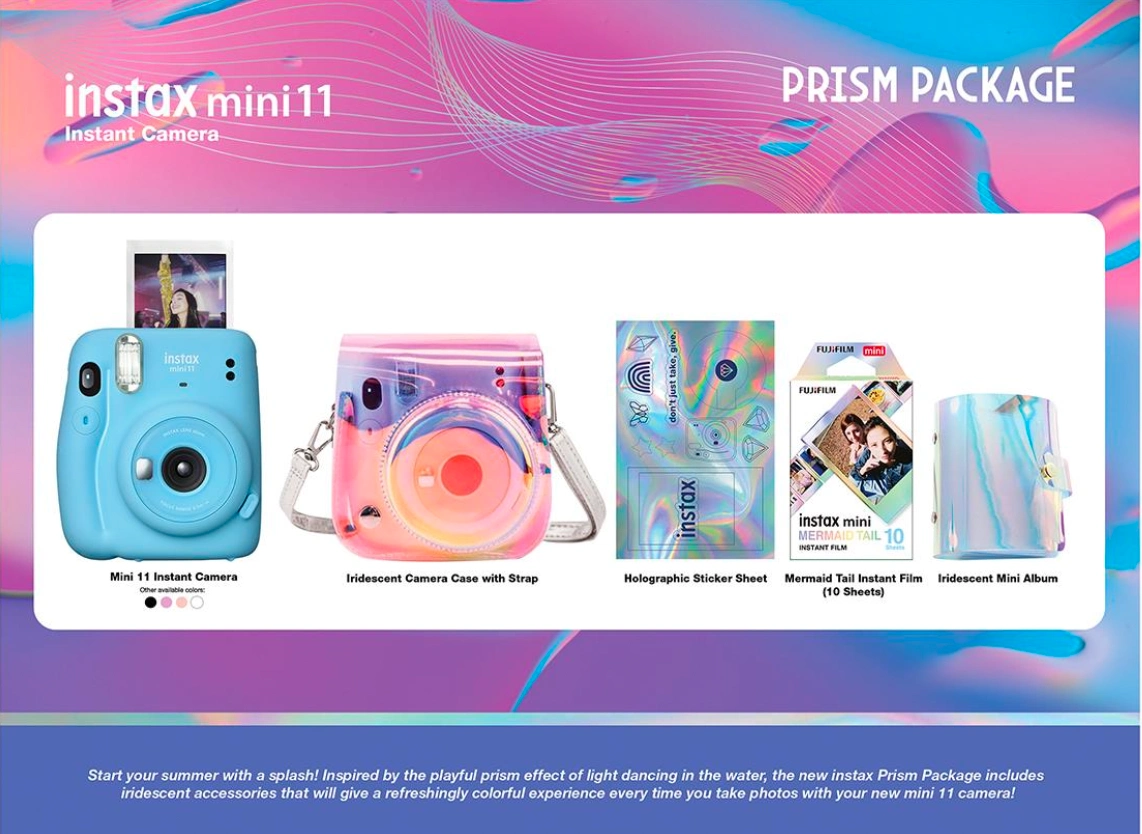 Fujifilm instax mini 11 Prism Package White Instant Camera