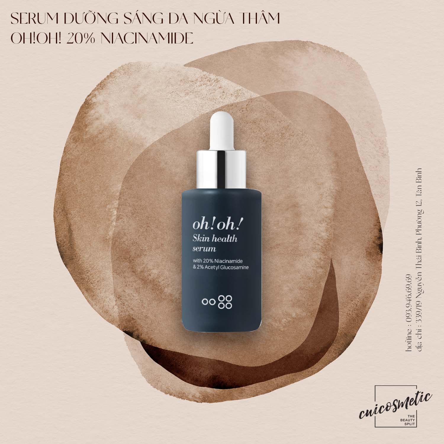 Serum dưỡng sáng da oh!oh! 20% niacinamide fullsize 30ml