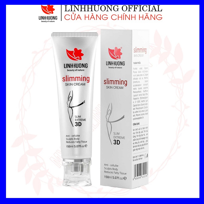 Kem tan mỡ bụng, Kem tan mỡ Linh Hương, giảm cân nhanh, giảm cân hiệu quả Tặng kèm thước dây - Kem tan mỡ