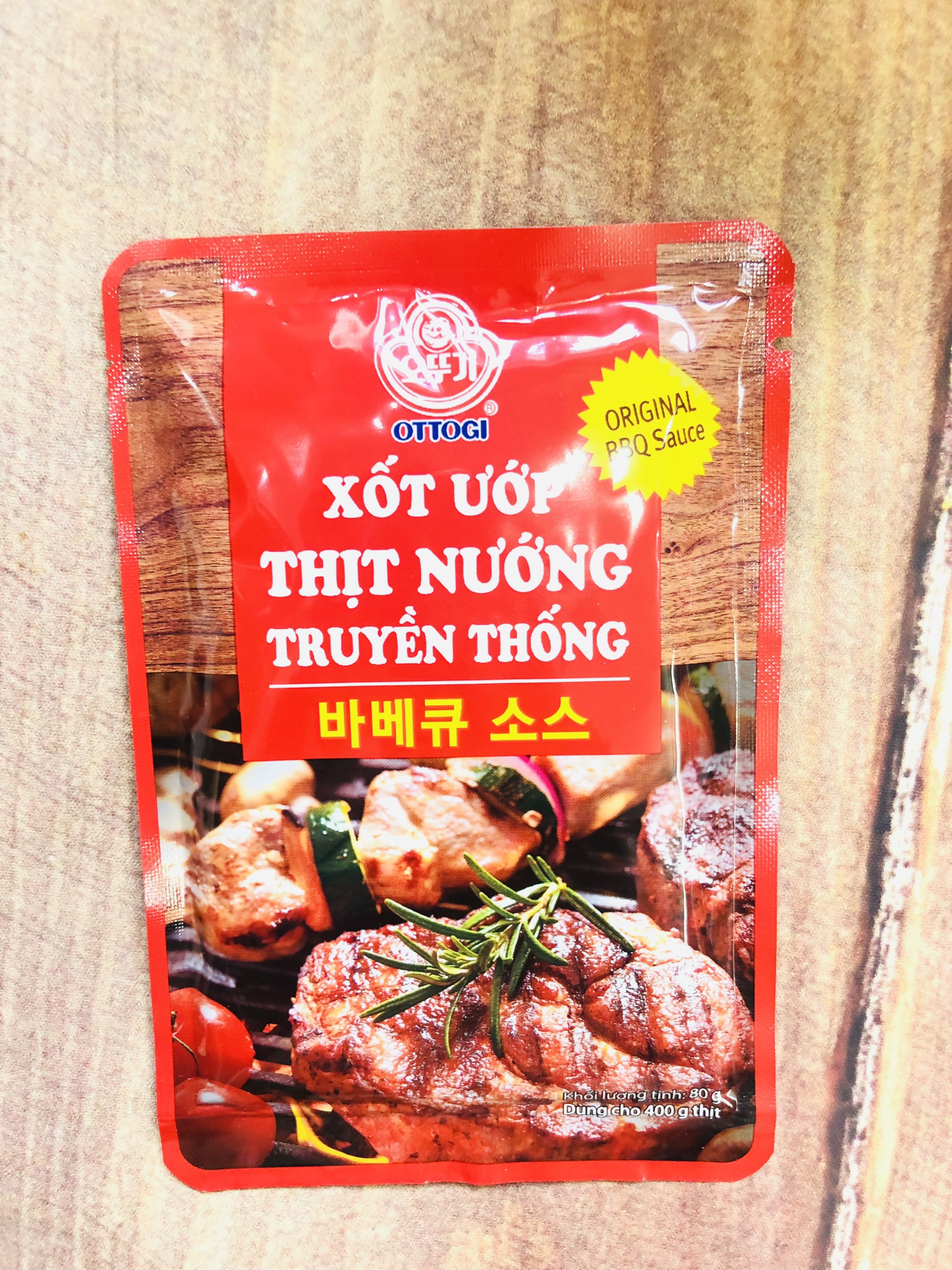 Sốt ướp thịt nướng/sốt me gói 80g_ đủ vị tùy chọn