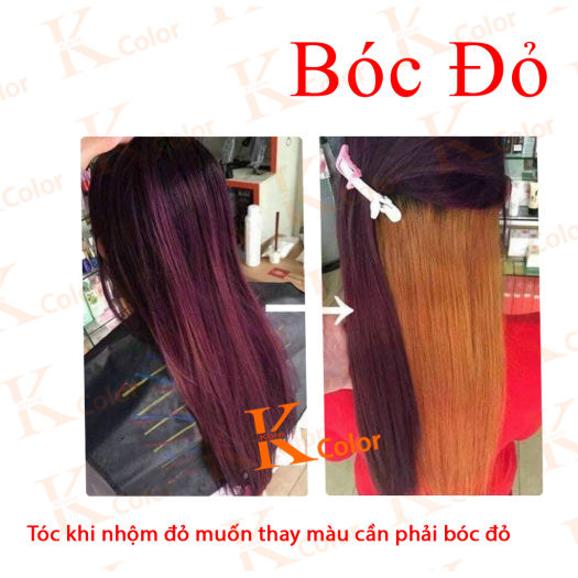 Thuốc Nhuộm Bóc Đen - Thuốc Nhuộm Bóc Đỏ Kcolor