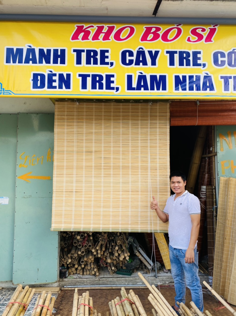 Mành tre che nắng chất lương cao giá rẻ kích thước 1,5x2 combo 2 cái có sẵn ròng rọc dây kéo
