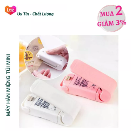 Máy hàn miệng túi mini, máy hàn nhiệt, hàn kín miệng túi ni lông cầm tay tiện lợi, dễ dàng mang theo
