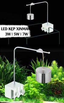 Led Kẹp XINMA 3W 5W  7W - Ánh Sáng Trắng và Ánh sáng màu RGB - Đèn LED Chuyên Dùng Cho Bể Thuỷ Sinh Mini