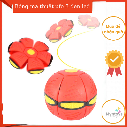 [FREESHIP+TẶNG THÚ CƯNG CHẠY ĐÀ] BÓNG NÉM MA THUẬT 3 ĐÈN TỰ NẨY HÀNG ĐẸP LOẠI 1, đĩa bay UFO siêu hót hít cho bé