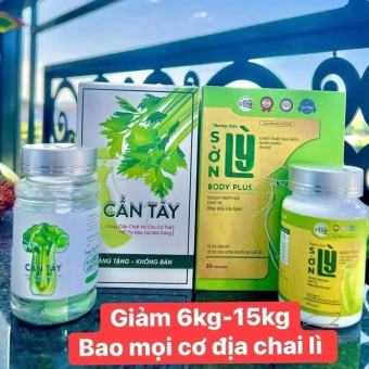 Giảm Cân Đặc Biệt Sờn Lỳ Body Plus Tiến Hạnh tặng kèm Detox Cần tây - Hỗ Trợ Giảm Béo liệu trình 15 viên nửa tháng dùng