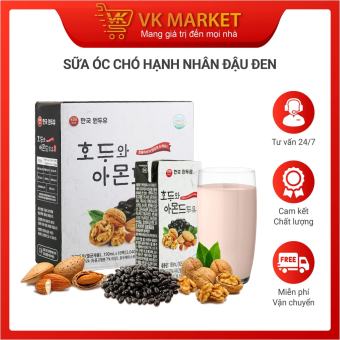 Sữa Hạnh Nhân Óc Chó Đậu Đen Hàn Quốc 16 hộp 190ml hàng chính hãng - VK Market