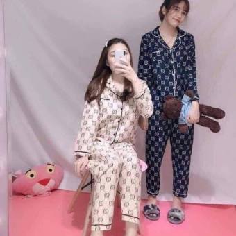 CHỌN MẪU Bộ ngủ pizama tay dài quần dài vải kate thái siêu xinh