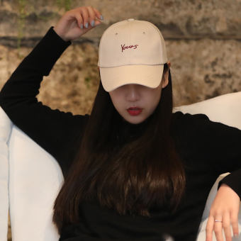 Mũ lưỡi trai thêu chữ thời trang unisex nam nữ chất liệu nân phong cách ulzzang