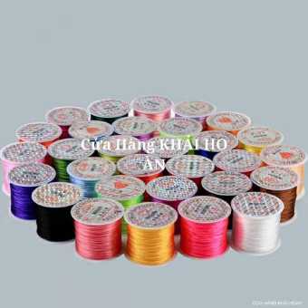 1 Cuộn dây thun nhiều màu dây cước lụa xâu vòng 60m/ cuộn
