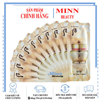 Combo 10 Gói Kem Dưỡng Chống Lão Hoá Và Tái Tạo Da Whoo Ja Yoon Cream 1ml x 10