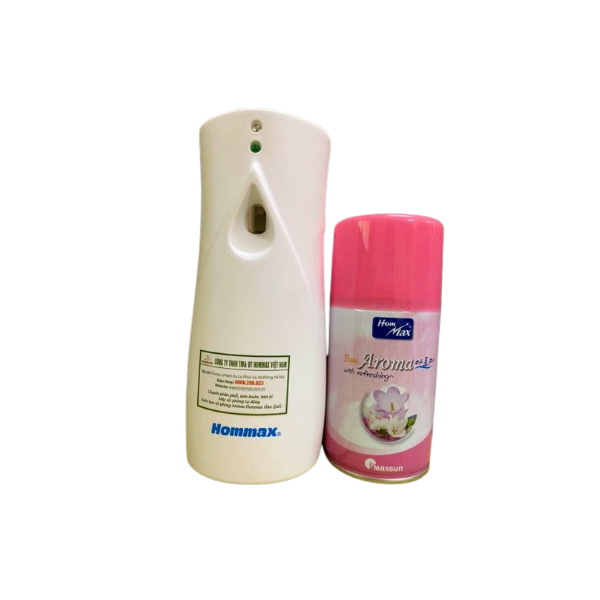 Combo máy xịt phòng tự động cảm biến ánh sáng và nước hoa xịt phòng hàn quốc hommax