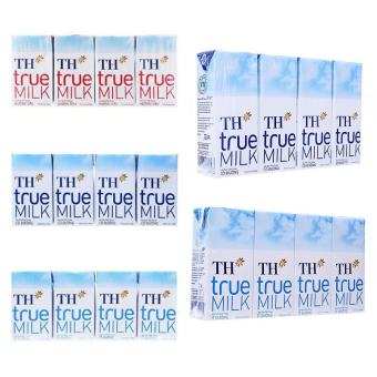 Lốc 4 Hộp Sữa Tươi Tiệt Trùng TH True Milk 110ml.180ml
