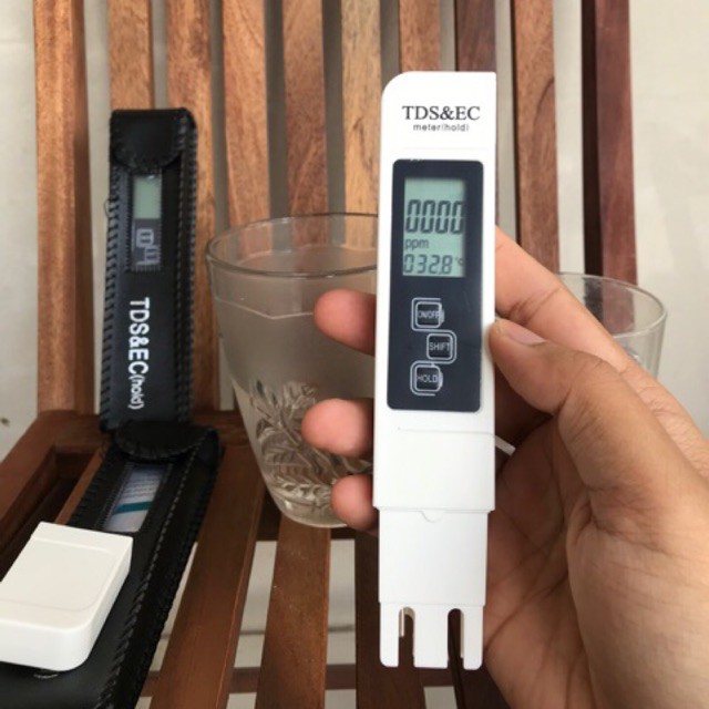 Freeshipmax_bút đo độ mặn của nước 5 trong 1 ph/tds/ec/độ ... bút đo tds và ec đo độ sạch, độ dẫn điện, nhiệt độ của nước kiểm tra độ sạch của nước, bút đo tds 3 in 1 - máy đo tds thử nước sạch