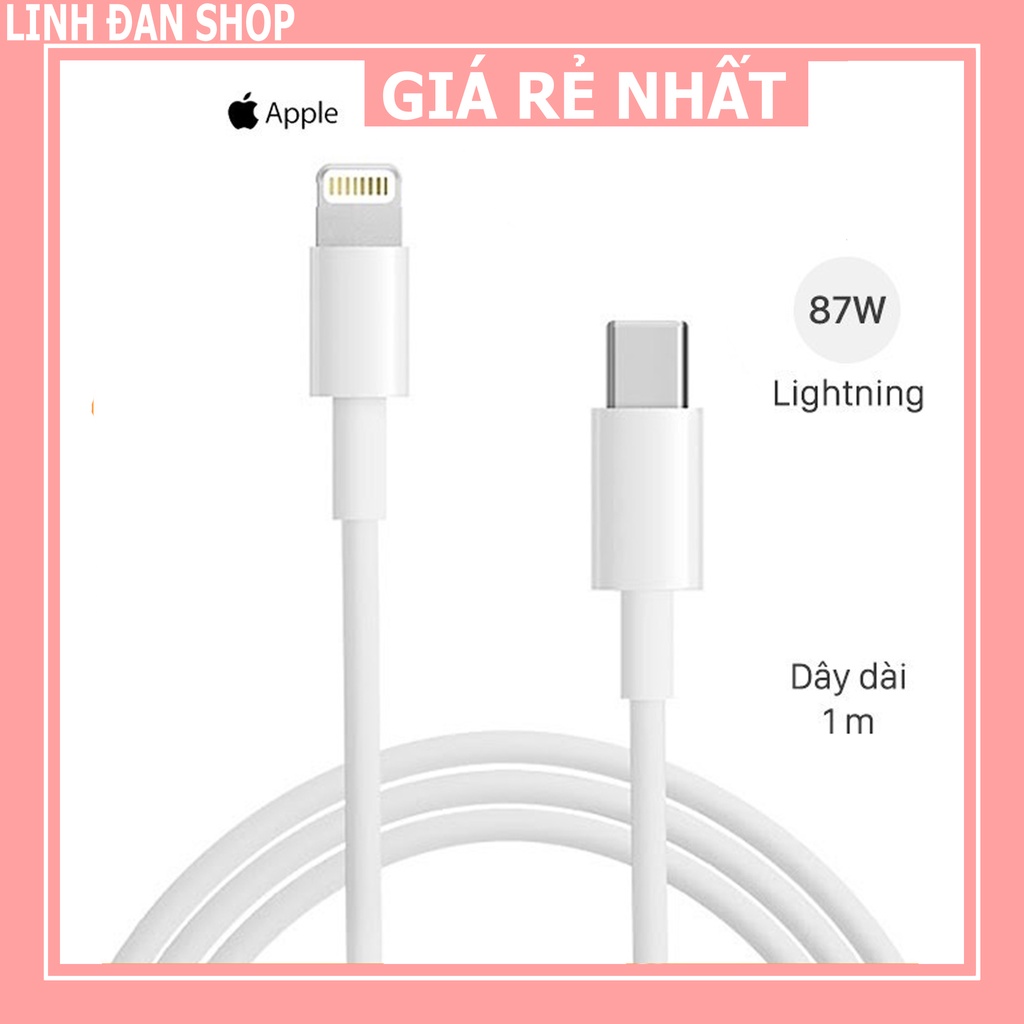Dây sạc nhanh iphone | cáp sạc nhanh iphone | type-c to lightning