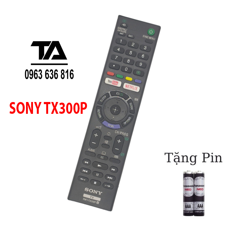 Điều khiển tivi sony tx300p - mới