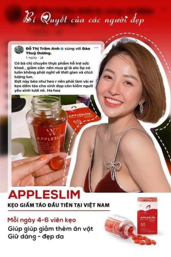 Kẹo giấm táo giảm cân, đẹp dáng Apple Slim