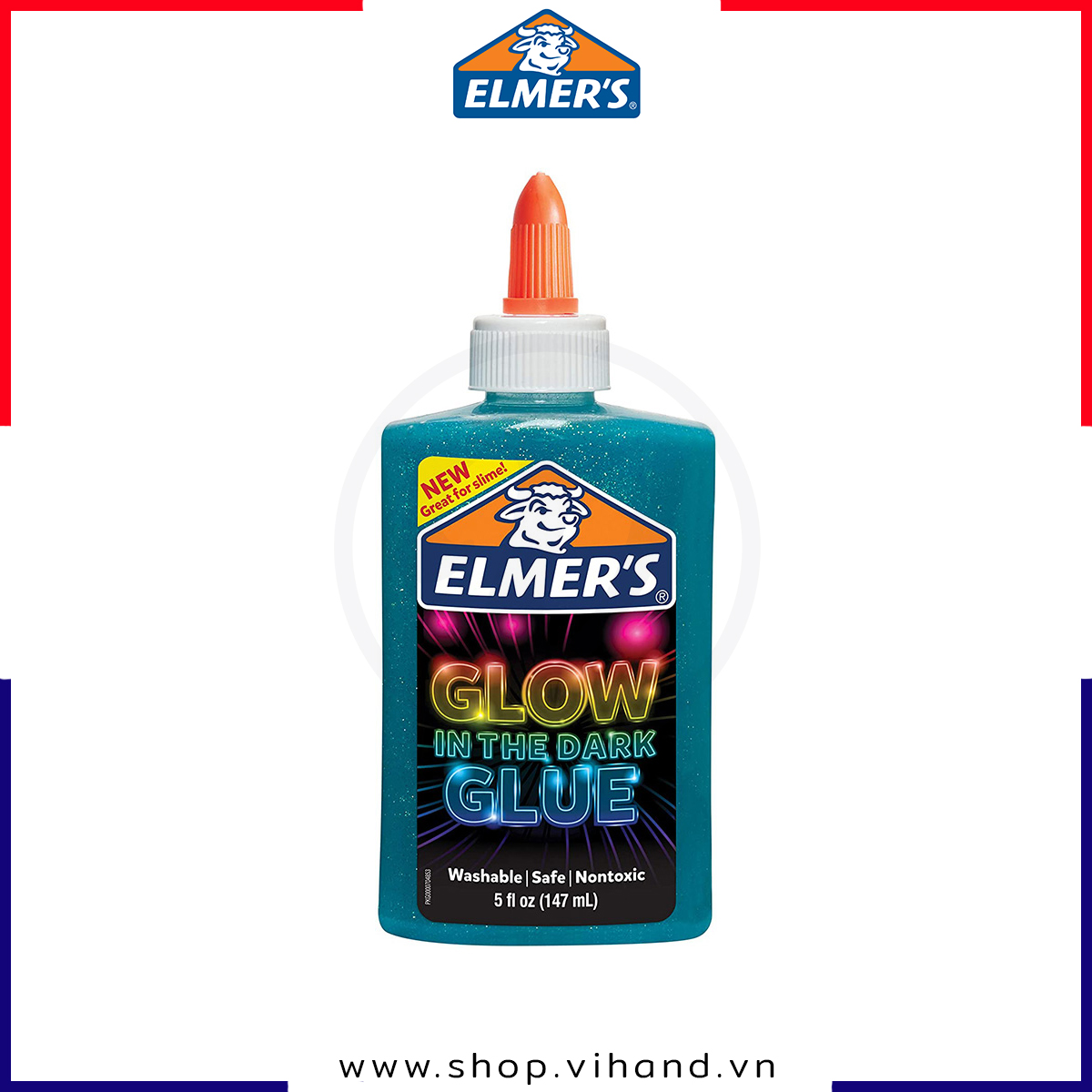 [HCM]Keo dán phát sáng trong tối Elmer’s Glow in the Dark 147ml – Xanh dương