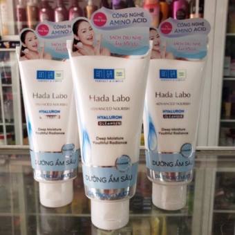 Kem rửa mặt dưỡng ẩm tối ưu Hada Labo Advanced Nourish Cleanser 80g