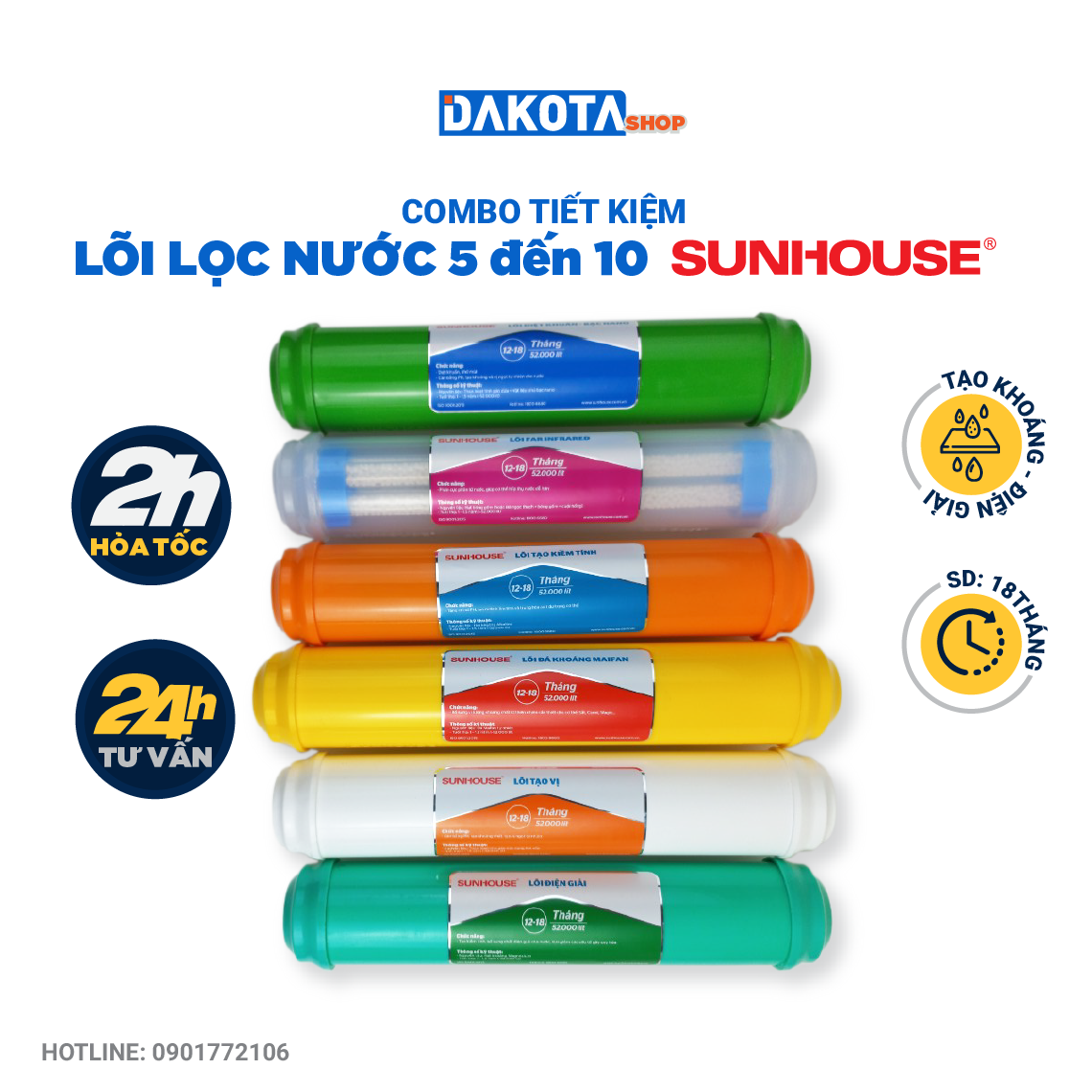 COMBO LÕI 5 -10 SUNHOUSE