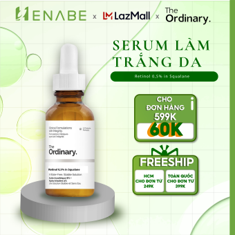 Serum chống lão hoá, sạm, nám The Ordinary Retinol 0.5% in Squalane 30ml