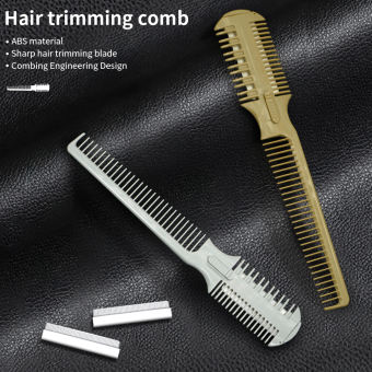 1PC 3 bên cắt tóc lược với 2 có thể tháo rời dao cạo Tông đơ cắt tóc Cắt mỏng công cụ chuyên nghiệp Tự tạo kiểu cắt tóc cắt
