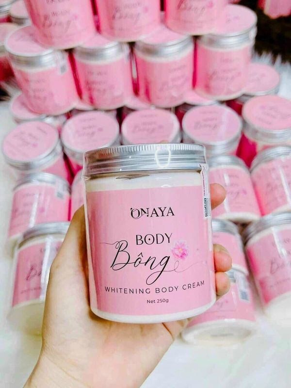 Kem Body Bông Onaya 250gr  Dưỡng Trắng Da Toàn Thân, Dưỡng Trắng Da Tay Da Chân Hiệu Qủa - Daizy Cosmetics